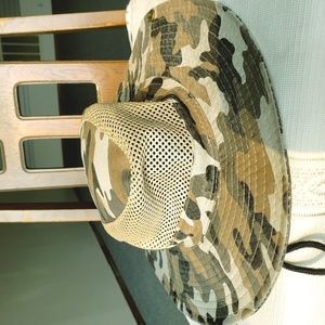 Camouflage Military Style Hat with Mesh Women